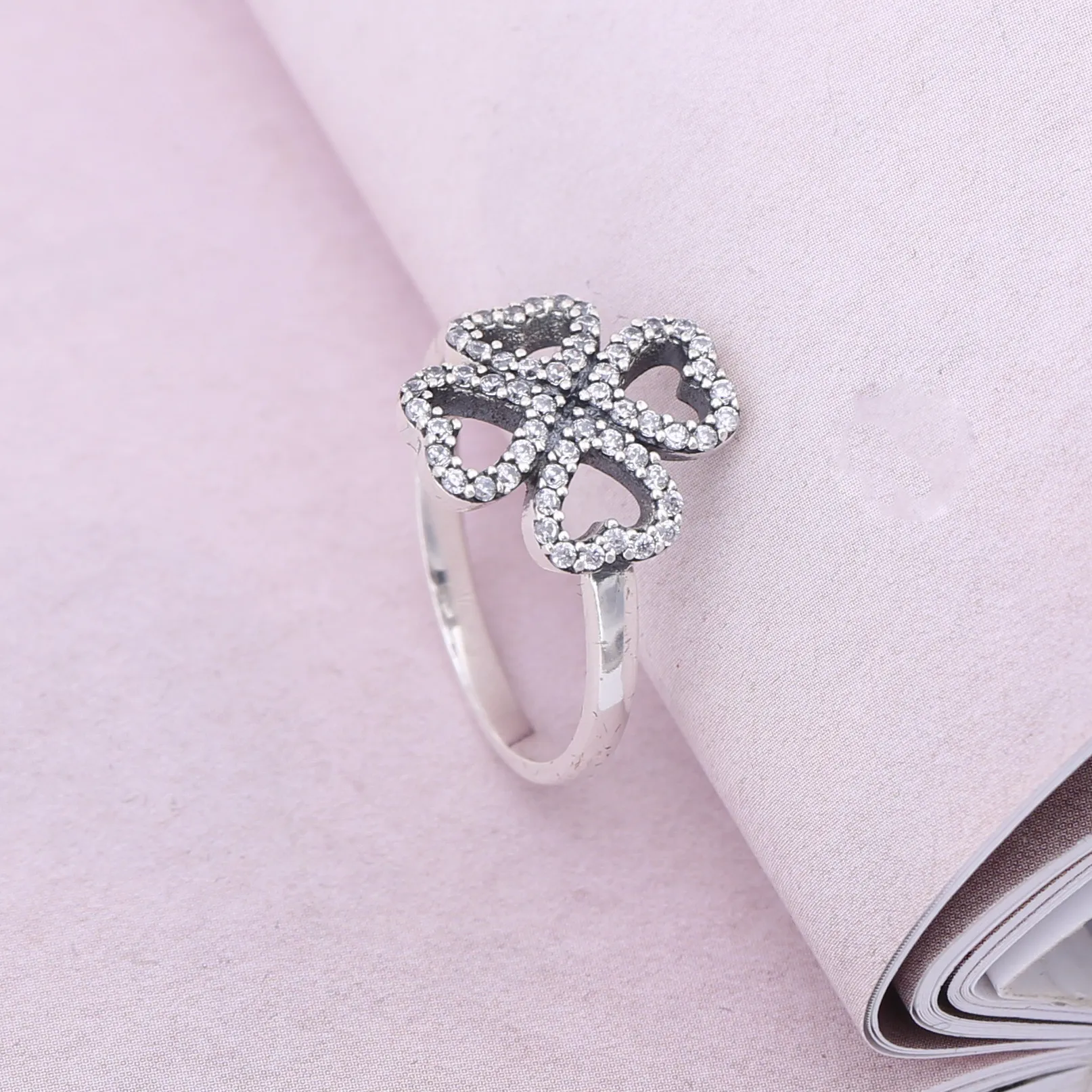 PANDORA Petals of Love, Clear Cz Rings - 190978CZ