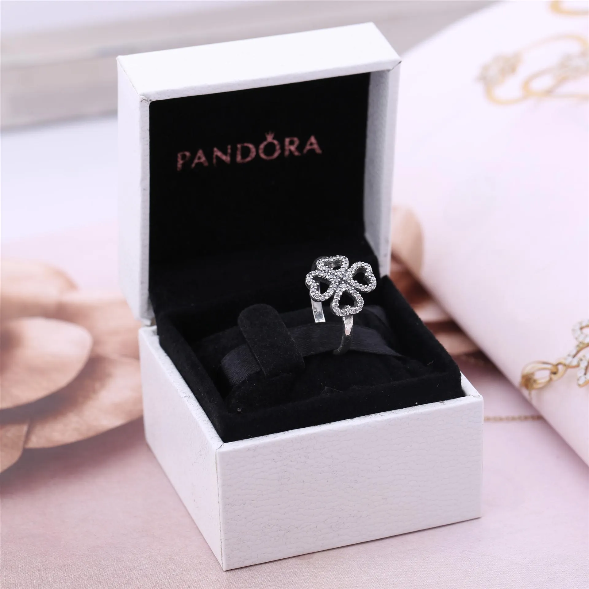 PANDORA Petals of Love, Clear Cz Rings - 190978CZ