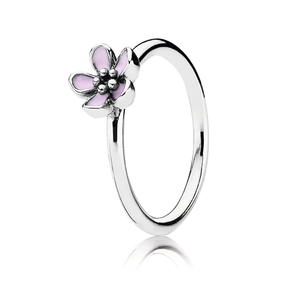 pandora pink cherry blossom flower ring 190879en40