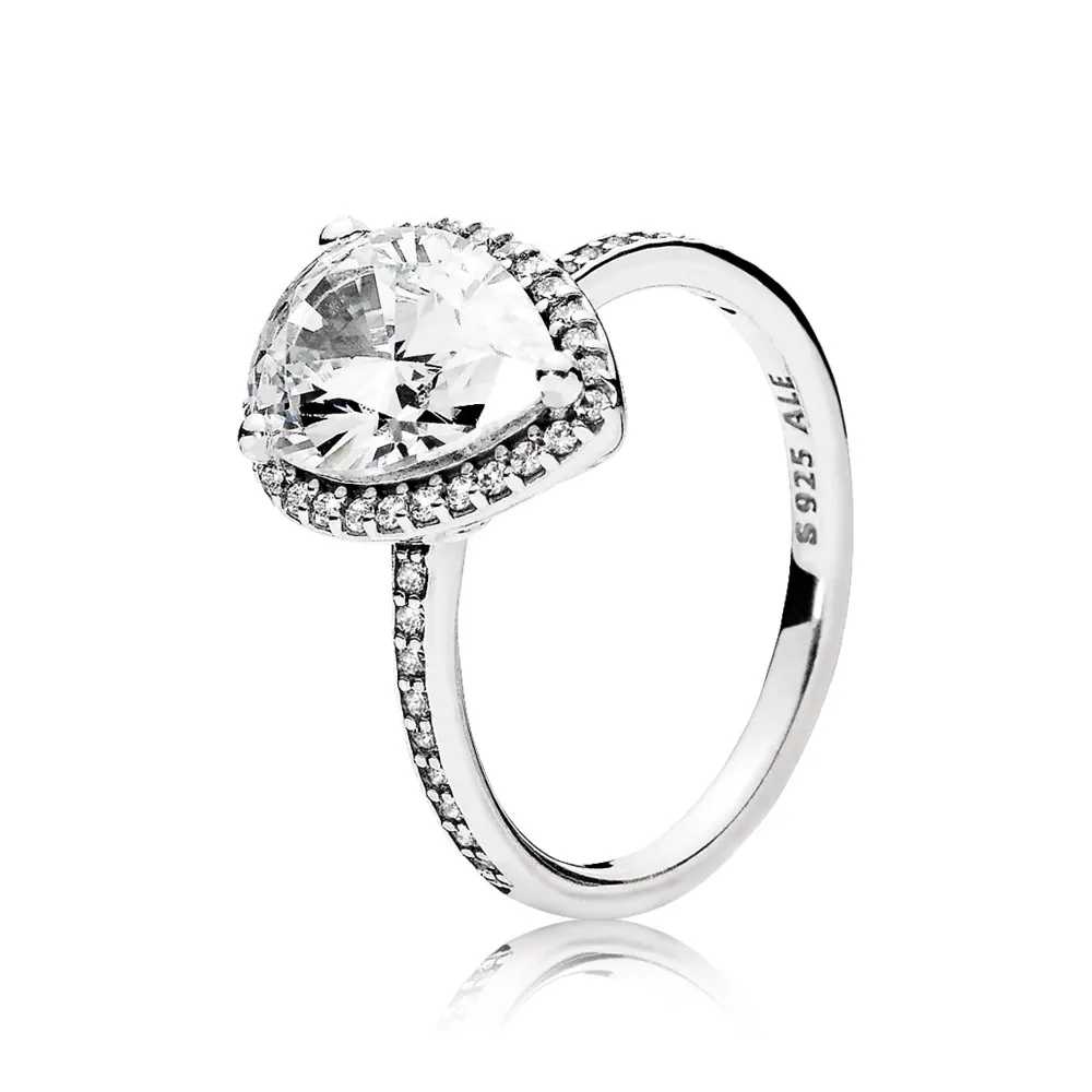 PANDORA Radiant Teardrop Clear CZ Ring - 196251CZ