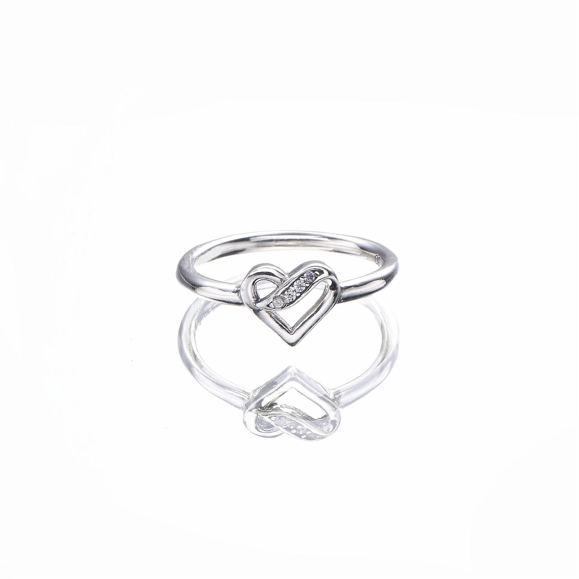 PANDORA Ribbons of Love, Clear CZ Ring - 191022CZ