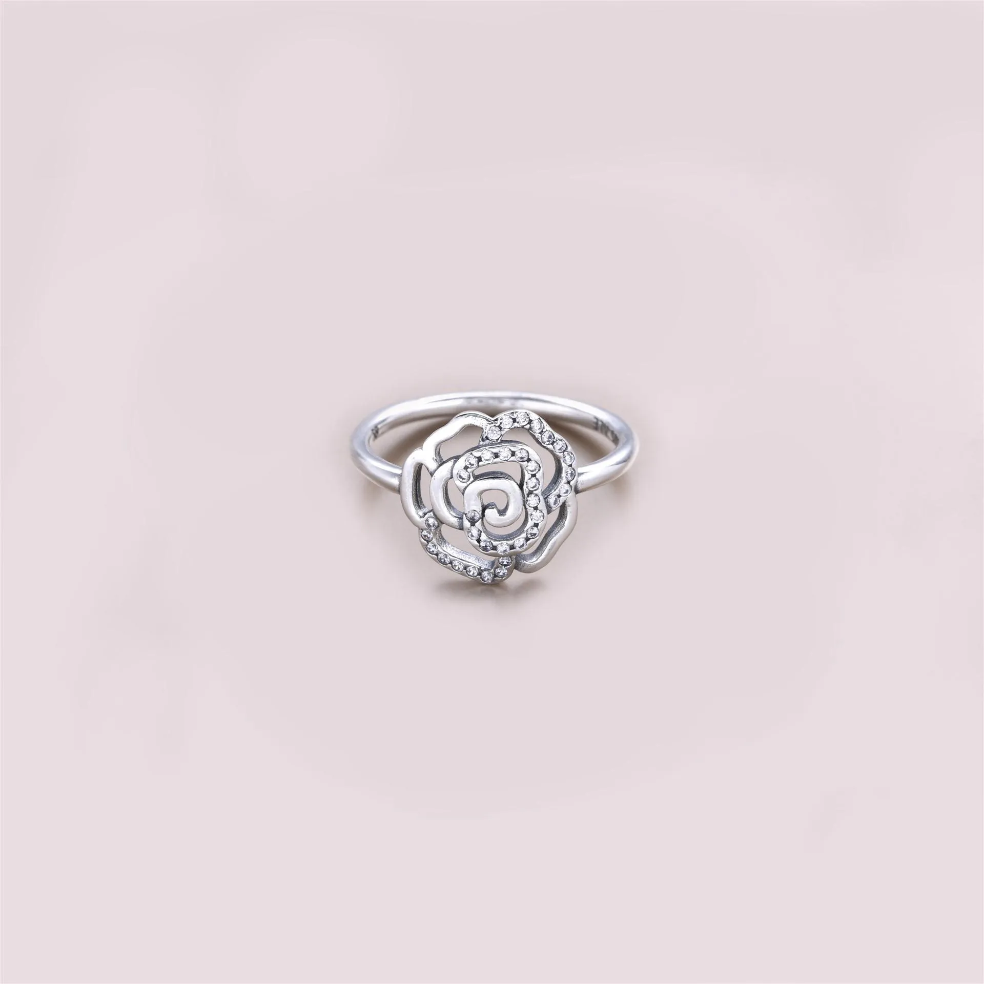 PANDORA Shimmering Delicate Rose Ring, Clear Cz - 190949CZ