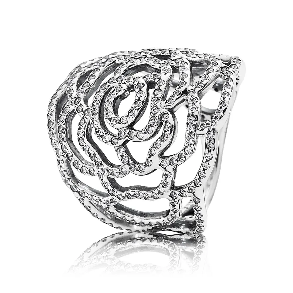 PANDORA Shimmering Rose Ring, Clear Cz - 190951CZ