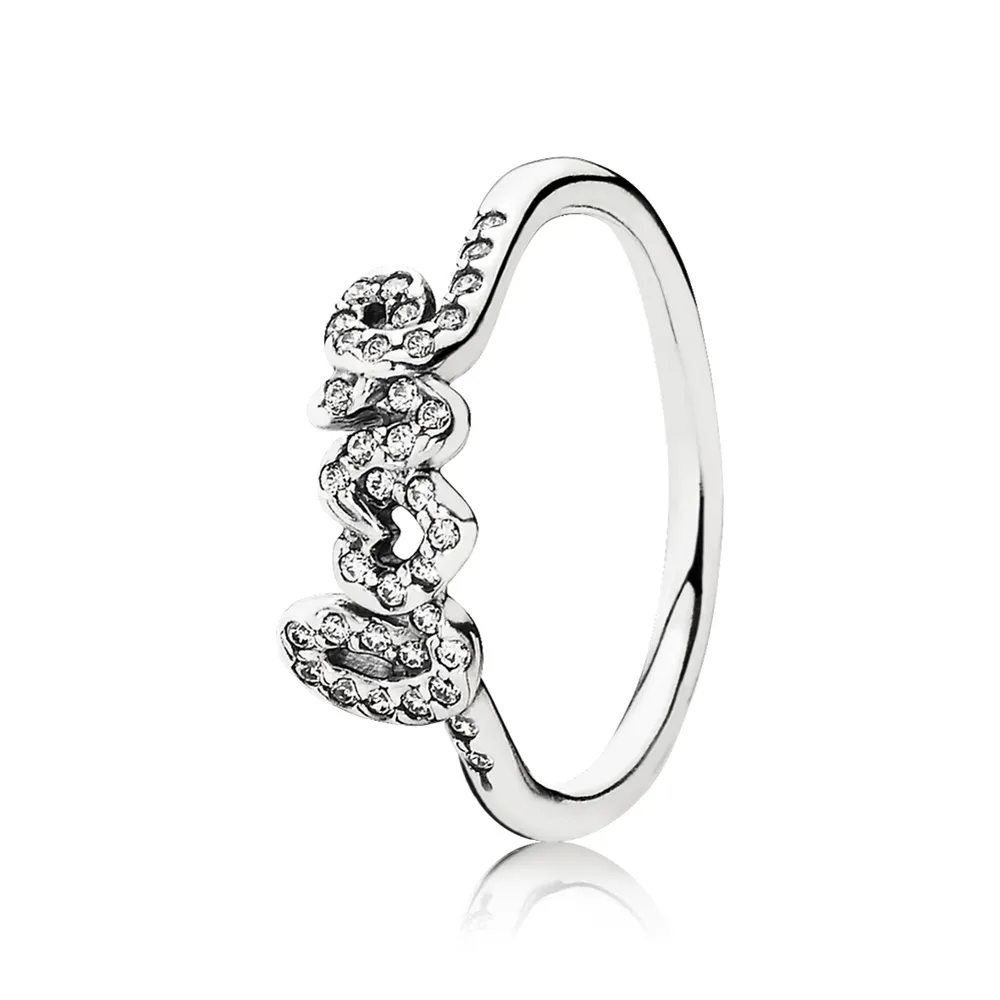 pandora signature of love ring clear cz ring 190928cz