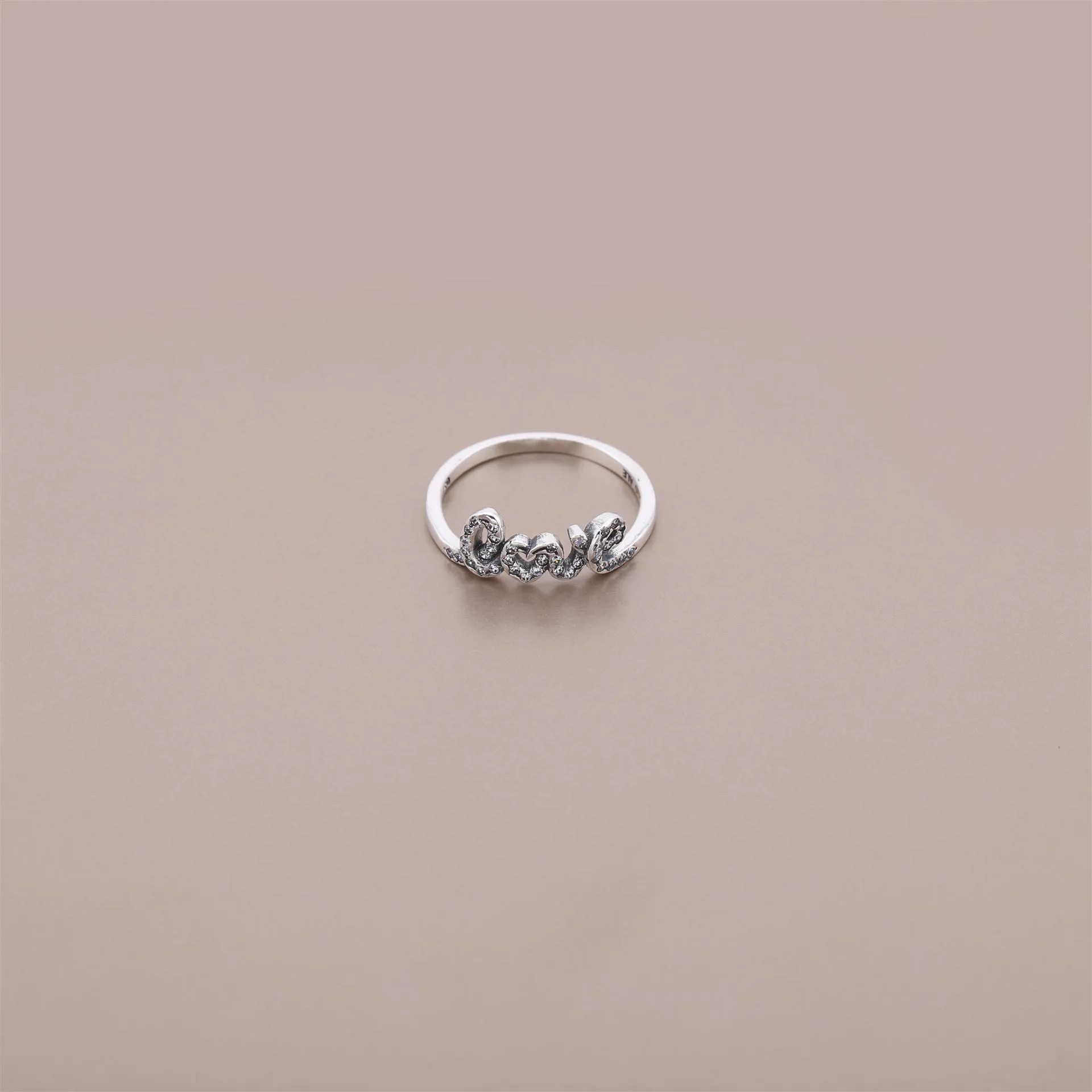 PANDORA Signature of Love Ring, Clear CZ Ring - 190928CZ