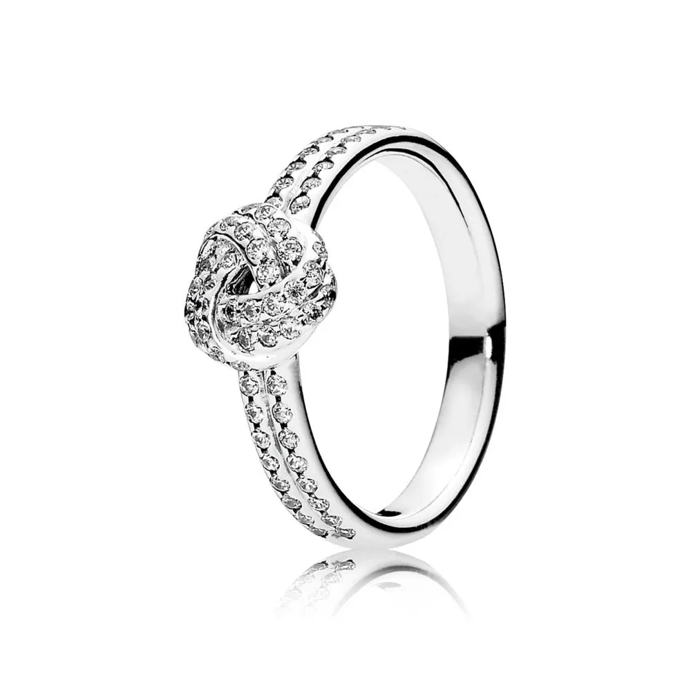 PANDORA Sparkling Love Knot Ring, Clear CZ - 190997CZ