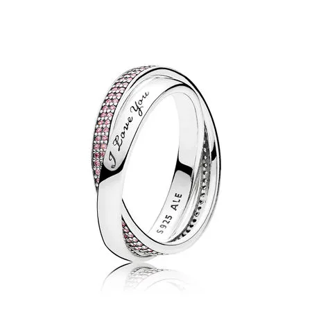 PANDORA Sweet Promise Ring, Pink CZ - 196546PCZ