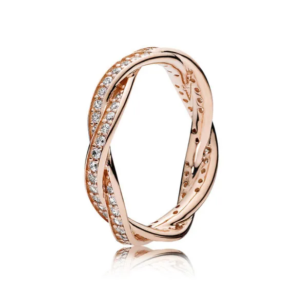 PANDORA Twist of Fate Ring Pandora Rose - 180892CZ