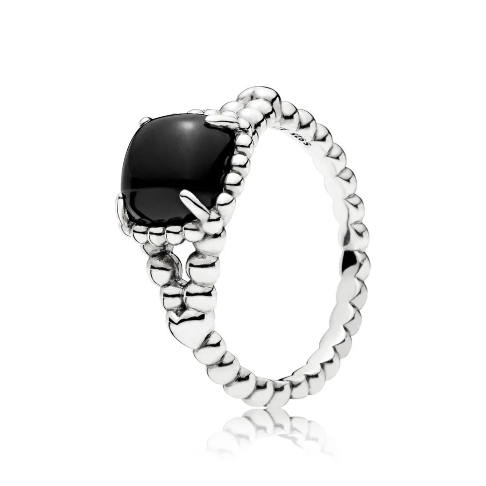 pandora vibrant spirit ring black crystal 197188nck