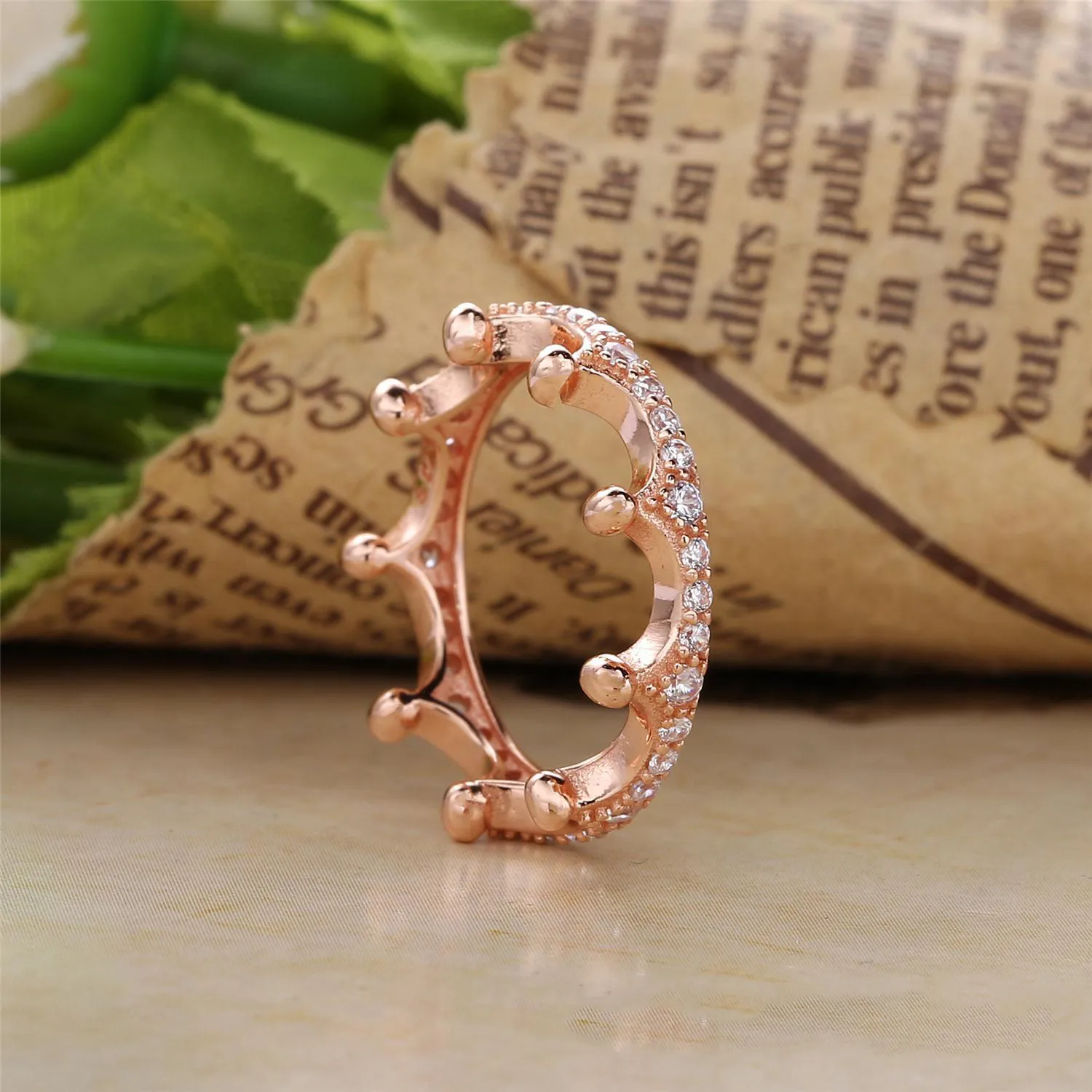 Pink Enchanted Crown Ring, PANDORA Rose™ - 187087NPO