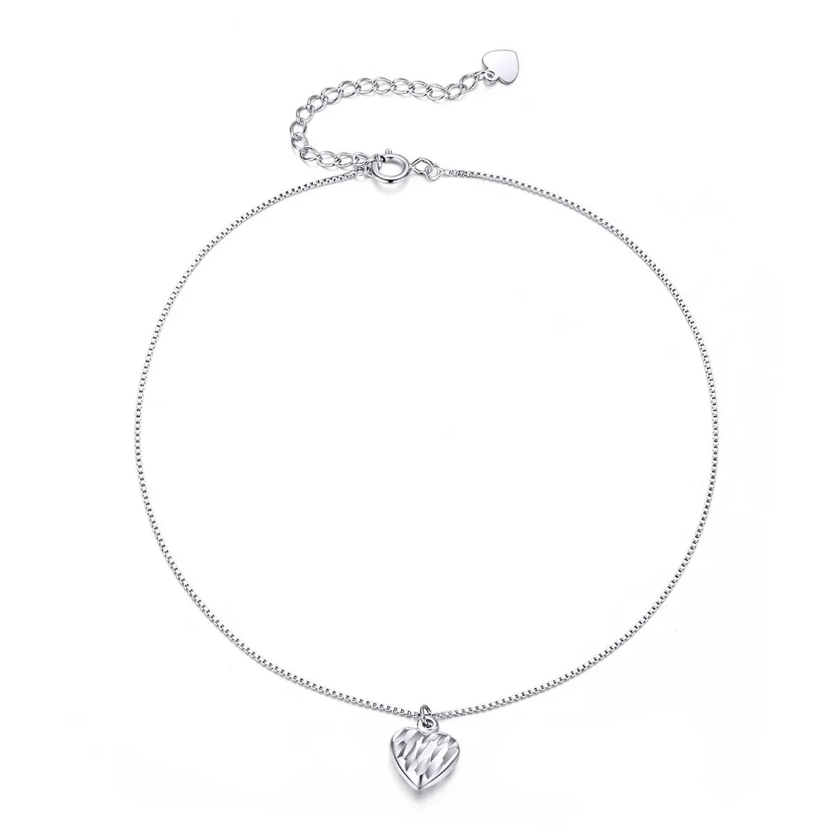 Pandora Style Silver Beautiful Love Anklet - SCT013