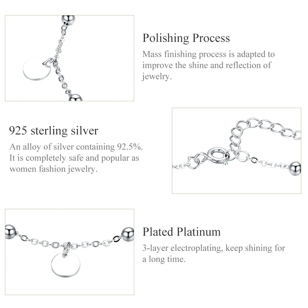 Pandora Style Silver The Memory Anklet - SCT011