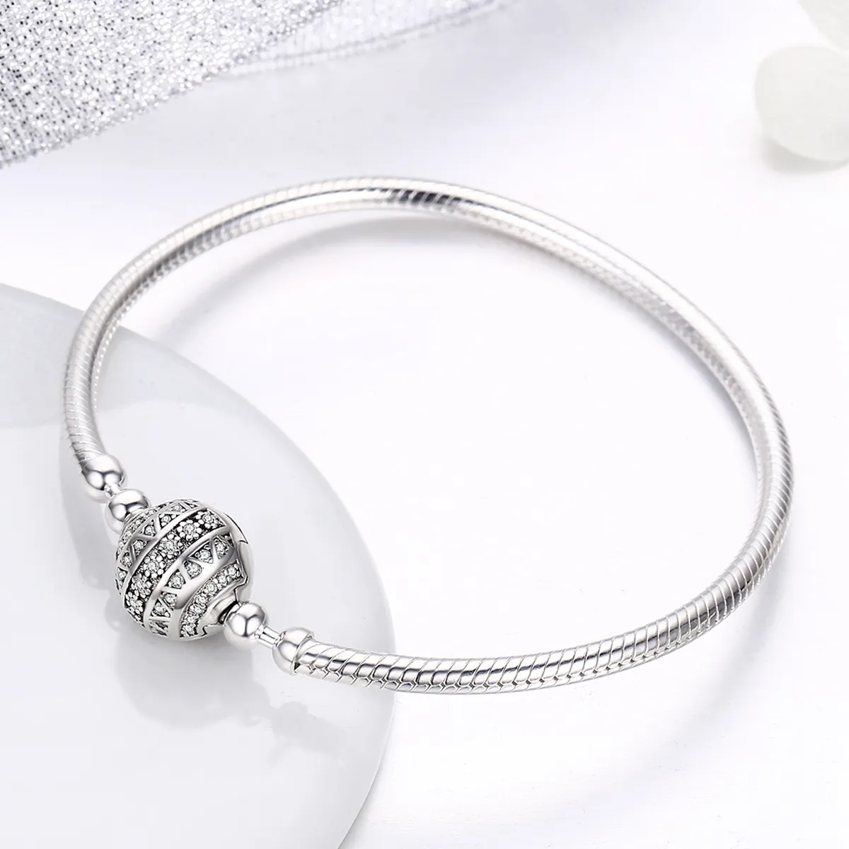 Pandora Style Silver Delicate Life Chain Bracelet - SCB062