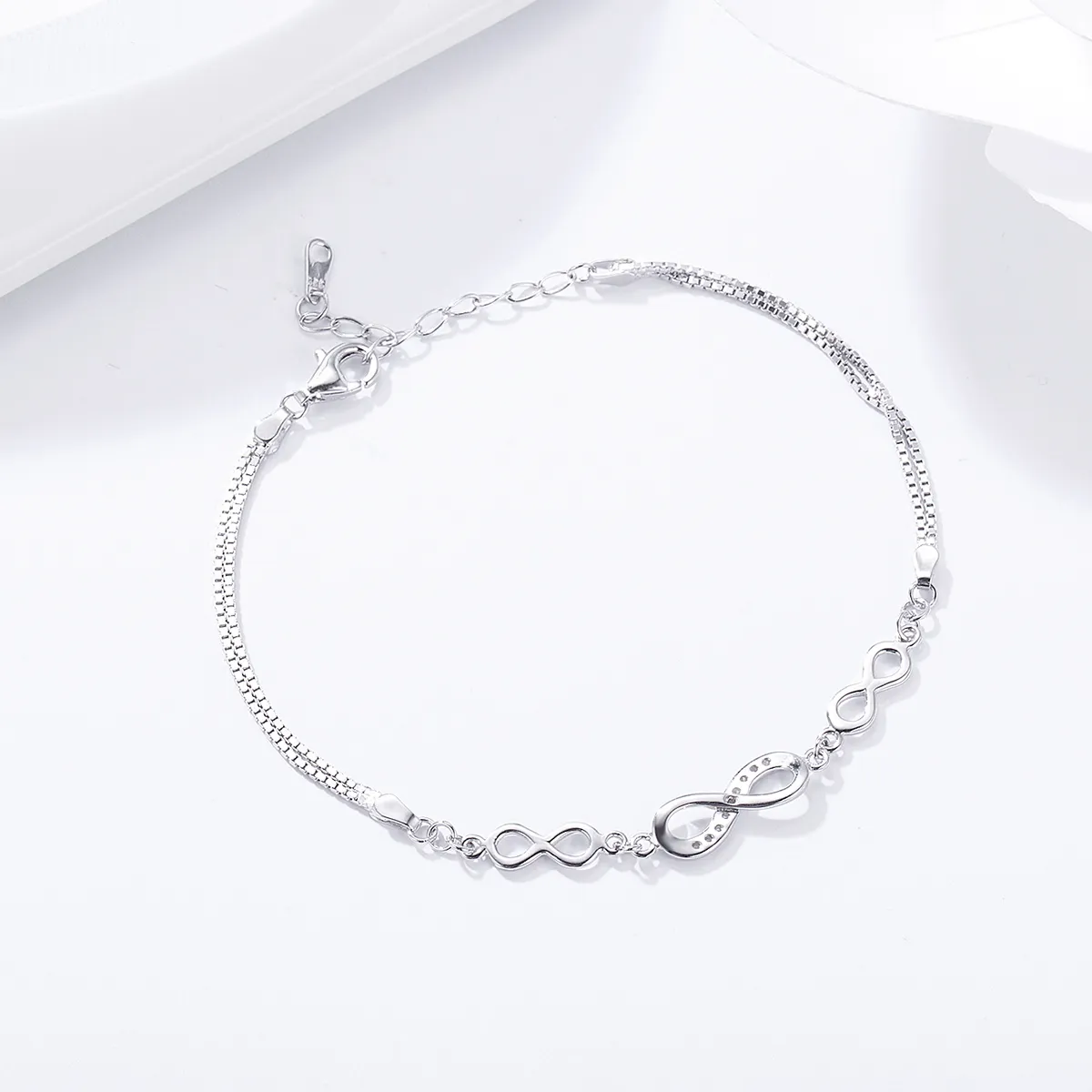 Pandora Style Silver Endless Elegance Slider Bracelet - SCB037