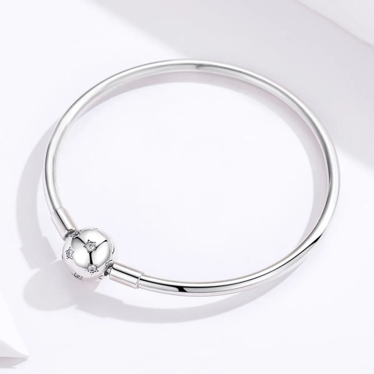 Pandora Style Silver Galaxy Bangle - SCB144