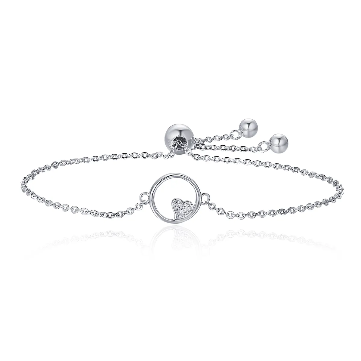 pandora style silver sweetheart baby slider bracelet scb020