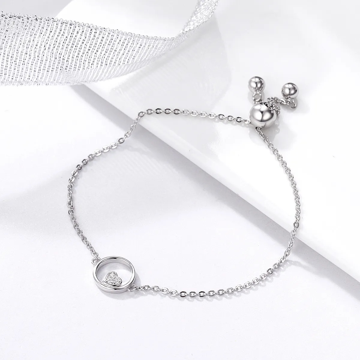 Pandora Style Silver Sweetheart Baby Slider Bracelet - SCB020