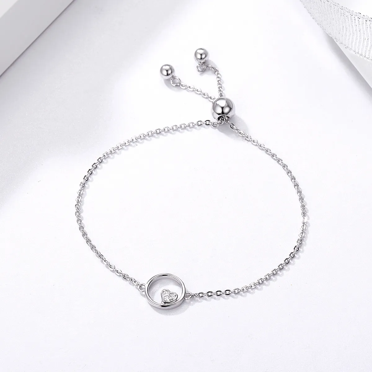 Pandora Style Silver Sweetheart Baby Slider Bracelet - SCB020