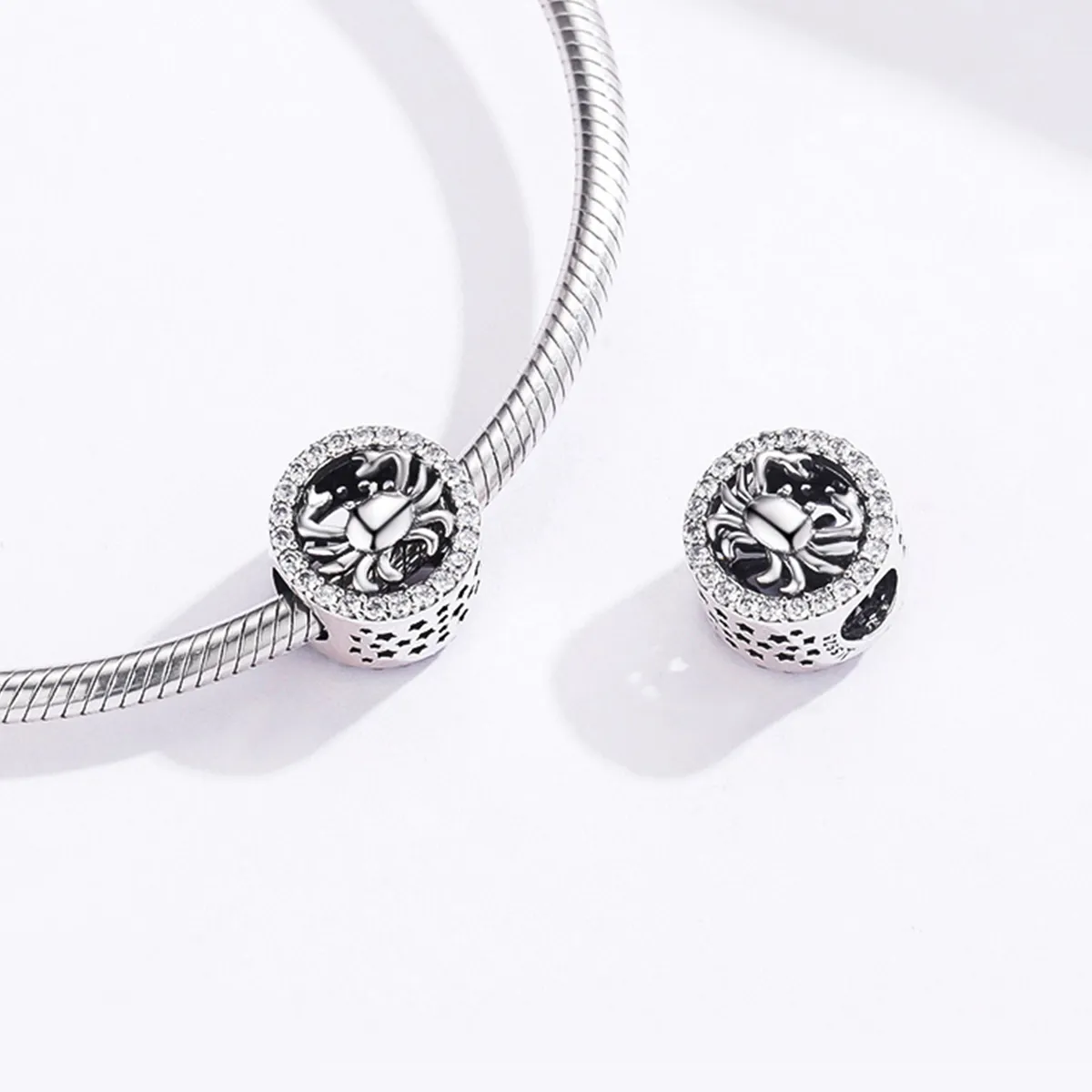 Pandora Style Silver Cancer Charm - SCC1213