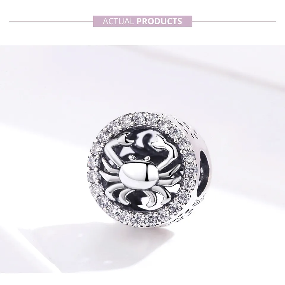 Pandora Style Silver Cancer Charm - SCC1213