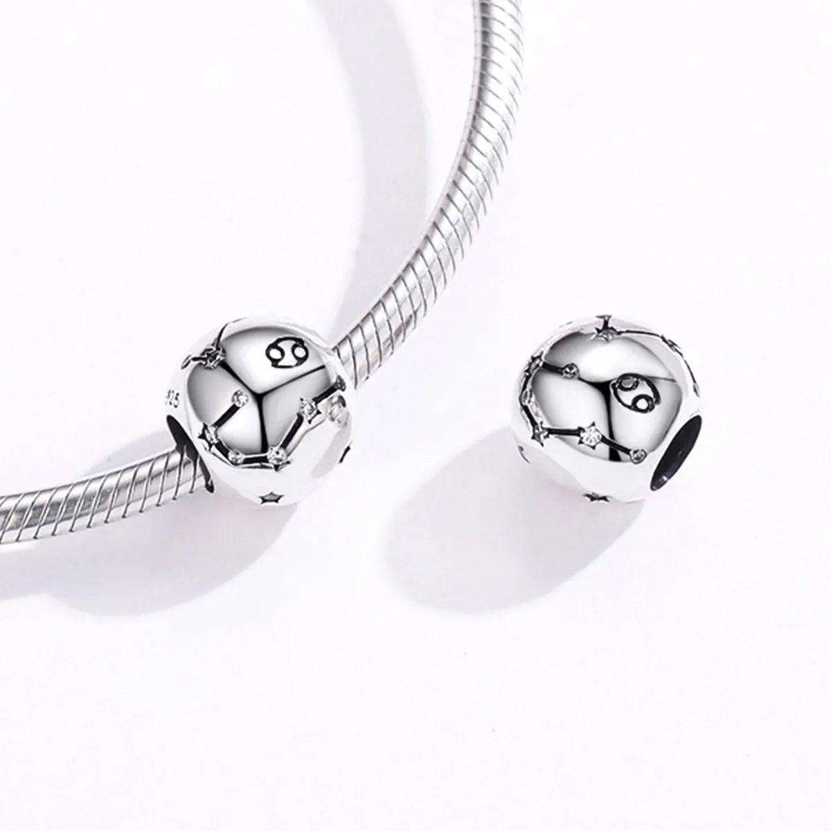 Pandora Style Silver Cancer Charm - SCC1218-4