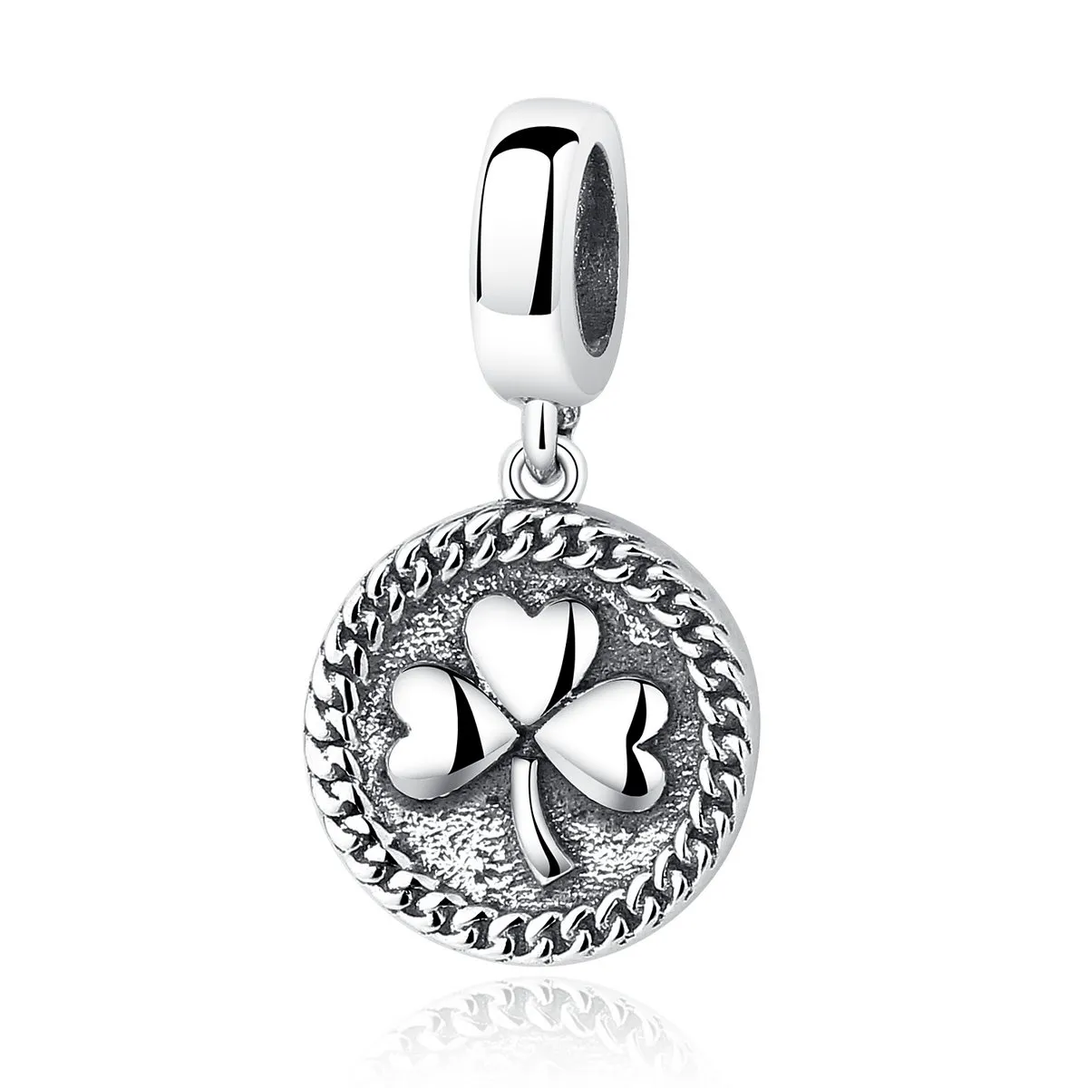 Pandora Style Silver Clover Dangle - SCC039