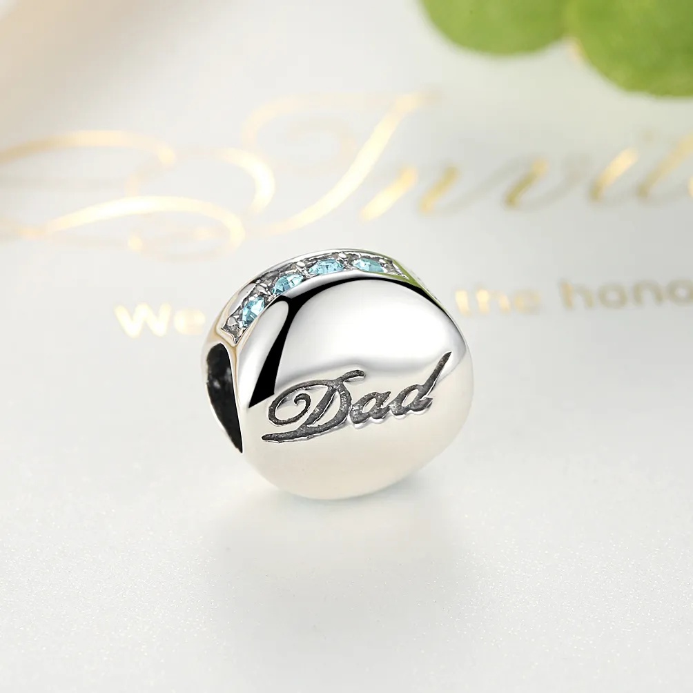 Pandora Style Silver Dad Charm - SCC006