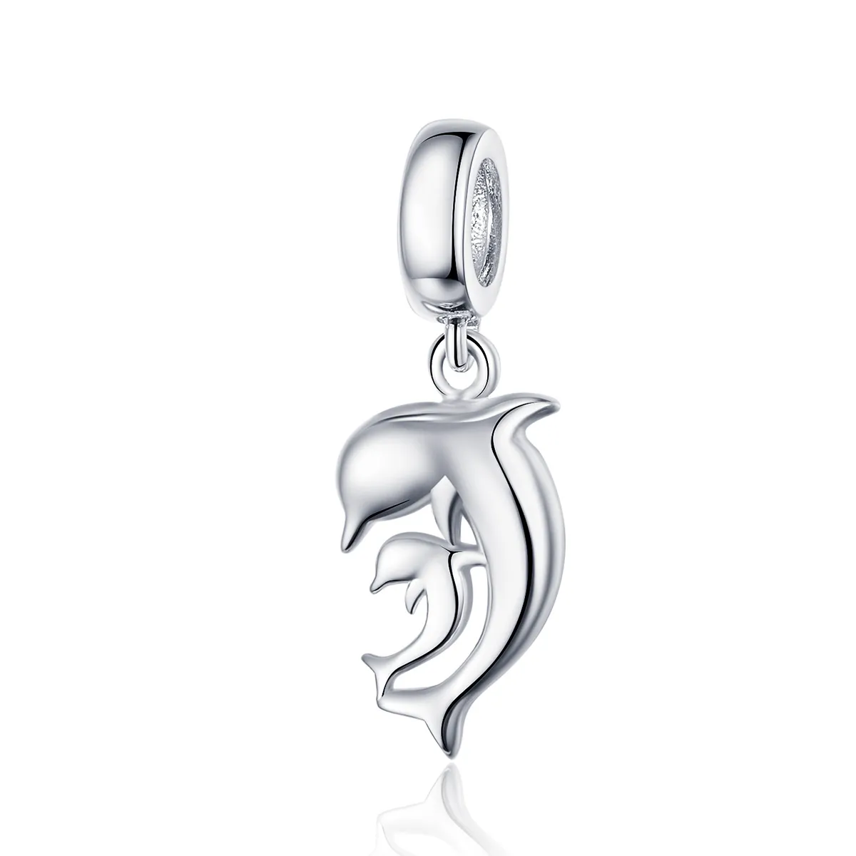 pandora style silver dolphin dangle scc1206