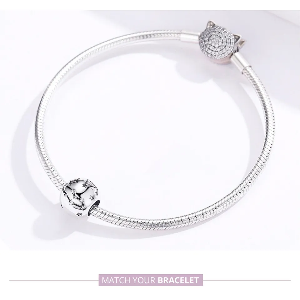 Pandora Style Silver Gemini Charm - SCC1218-3