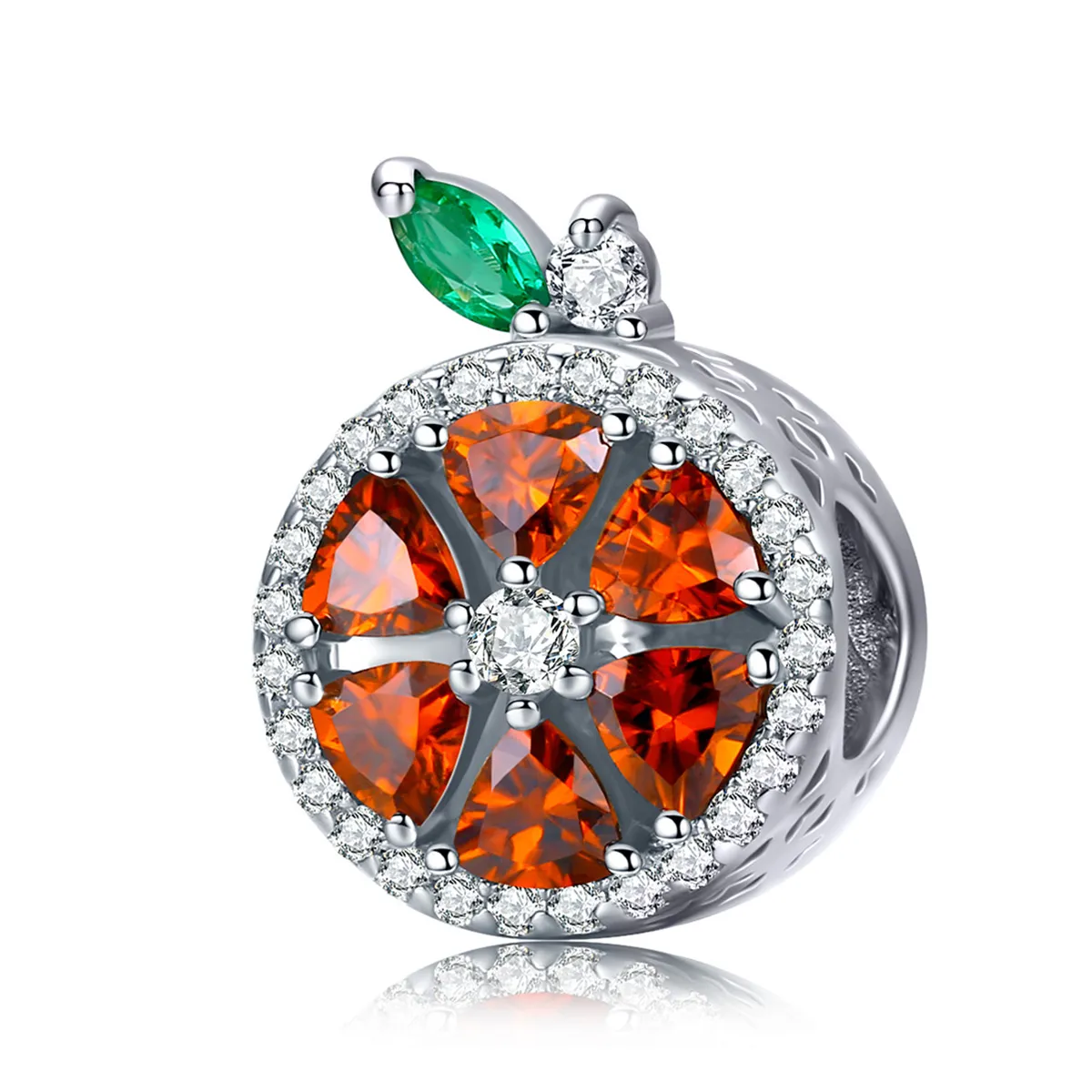 Pandora Style Silver Grapefruit Charm - SCC1277