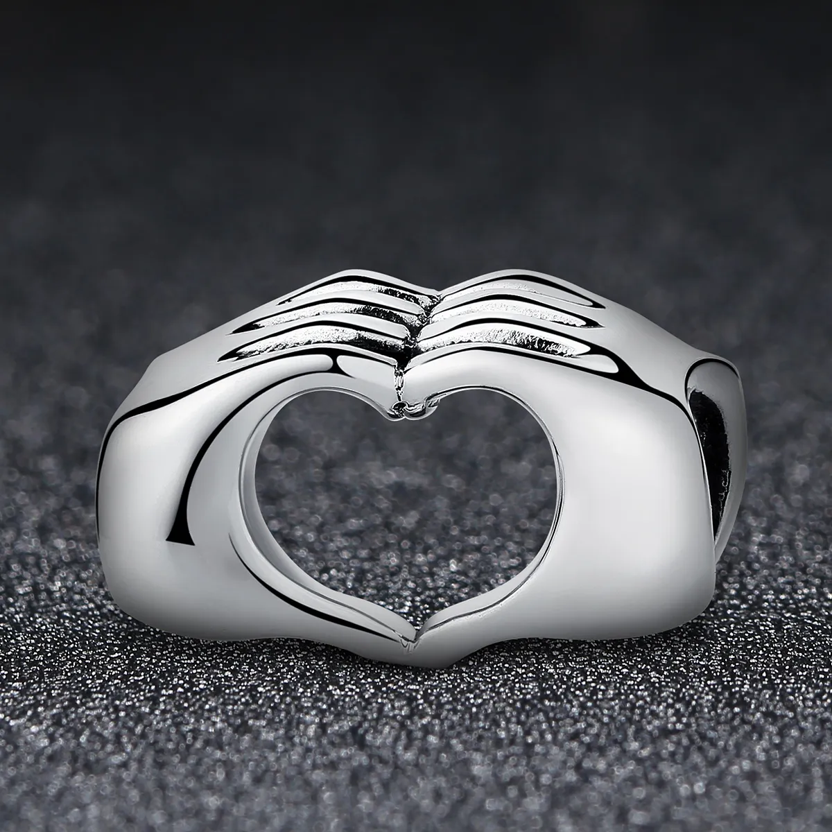 Pandora Style Silver Hands with Love Charm - SCC125