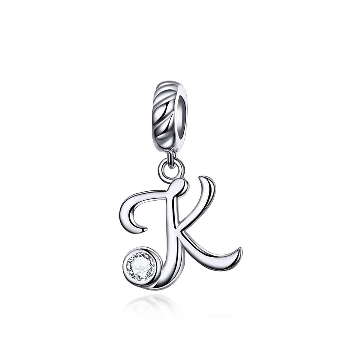 Pandora Style Silver Letter K Dangle - SCC1183-K