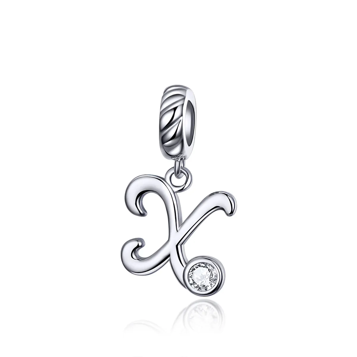 Pandora Style Silver Letter X Dangle - SCC1183-X