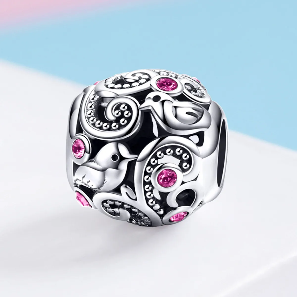 Pandora Style Silver Love Messenger Charm - SCC1014