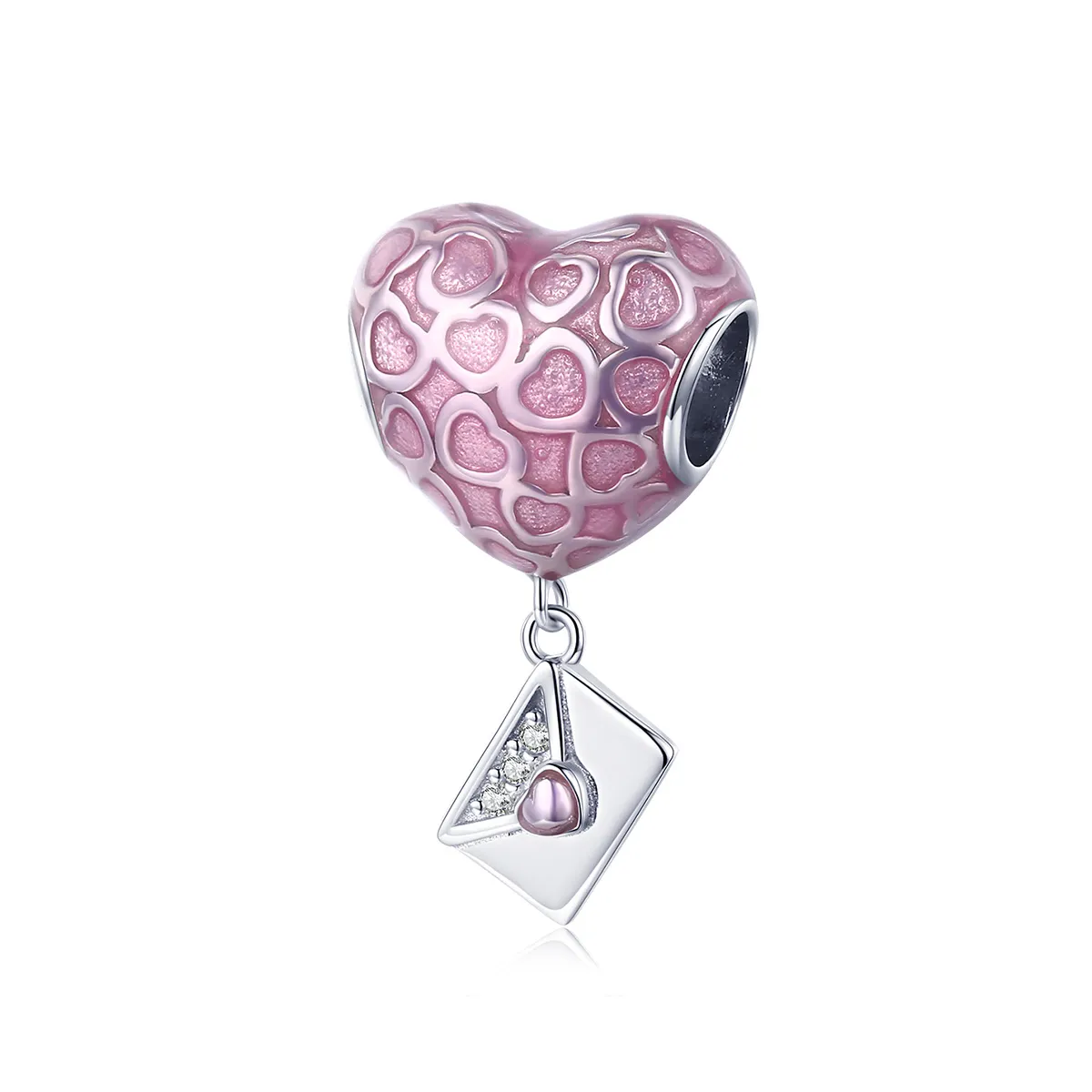 Pandora Style Silver Love You Slowly Dangle Charm - SCC1080