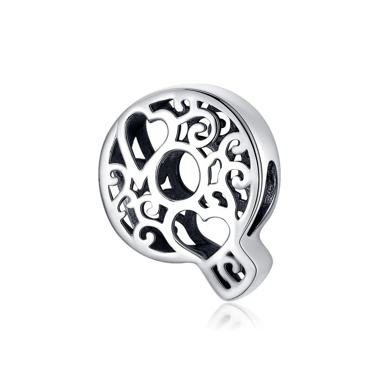 pandora style silver magic letter q charm scc1229q