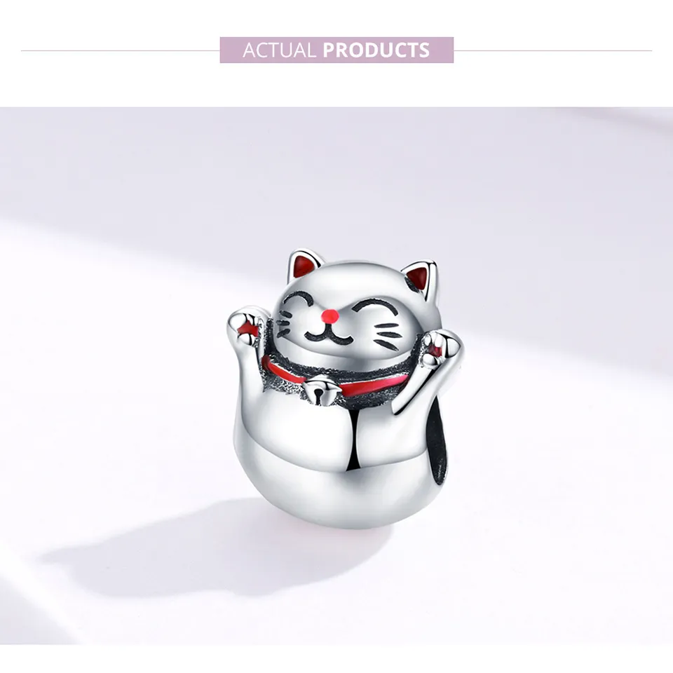 Pandora Style Silver Maneki Neko Charm - SCC1178