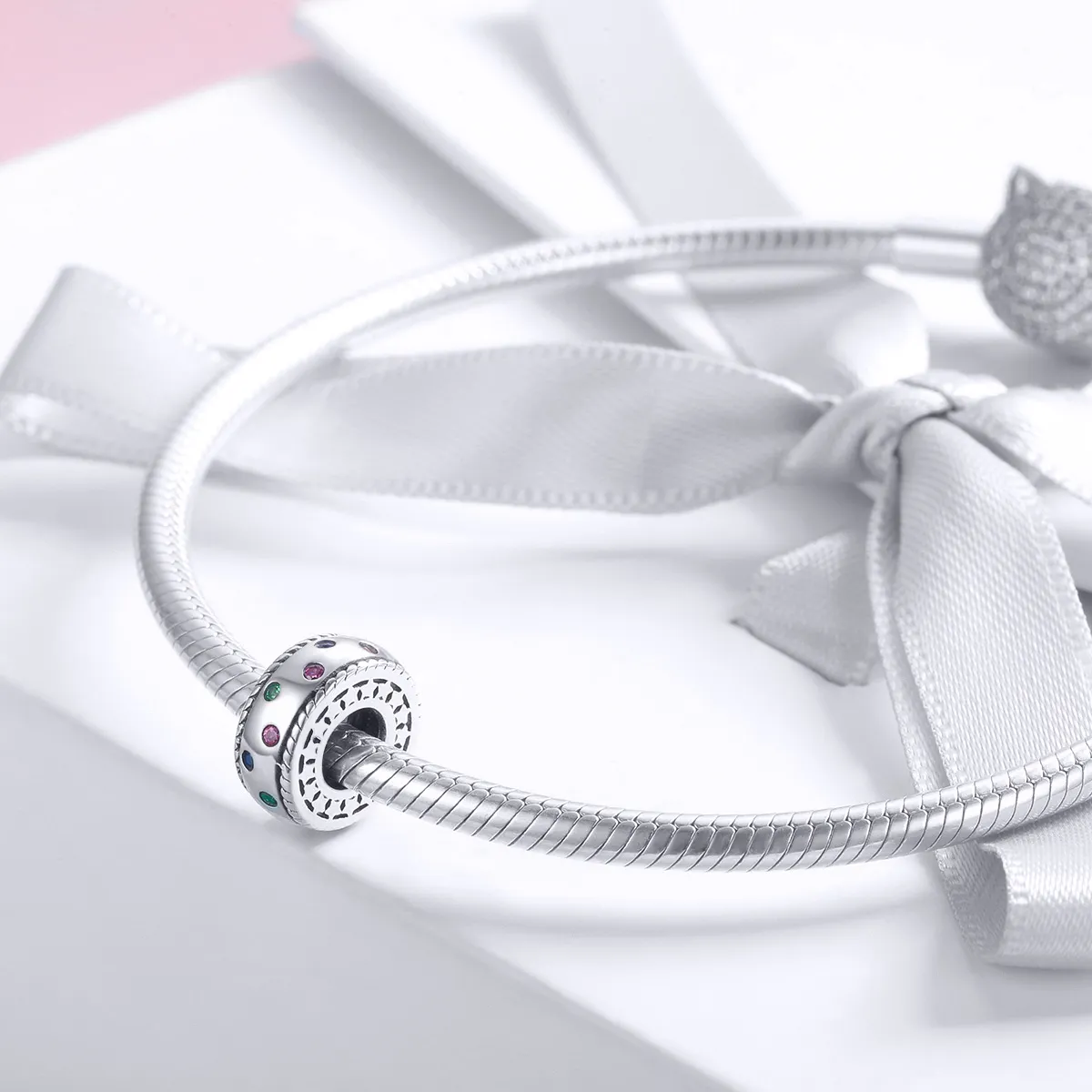 Pandora Style Silver Moment of First Encounter Spacer - SCC1005