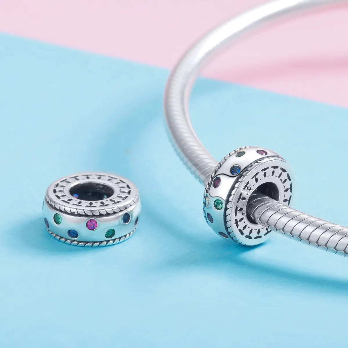 Pandora Style Silver Moment of First Encounter Spacer - SCC1005