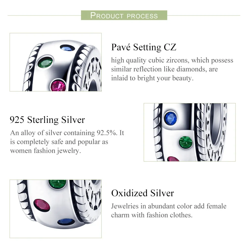 Pandora Style Silver Moment of First Encounter Spacer - SCC1005