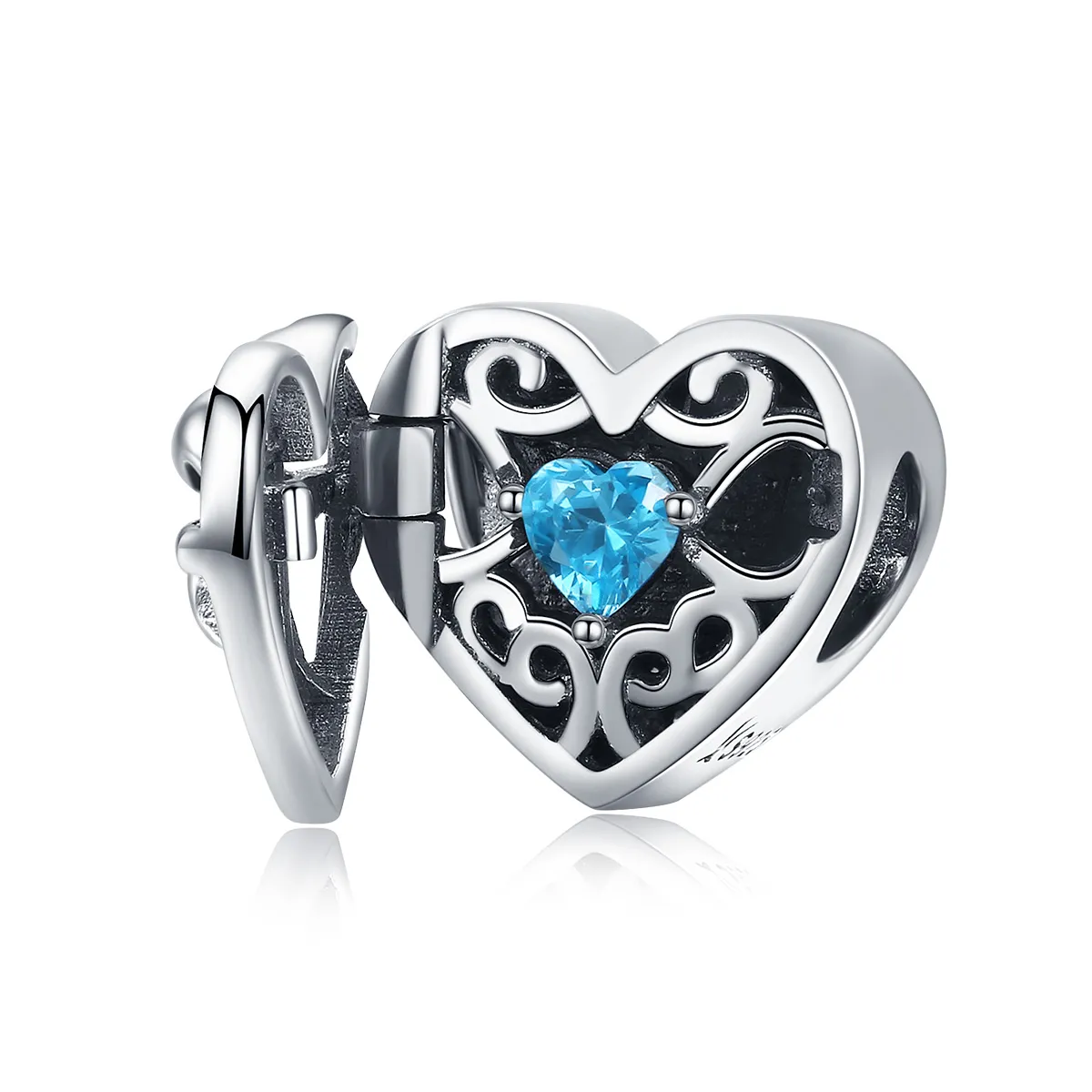 pandora style silver mystical stone charm scc1053