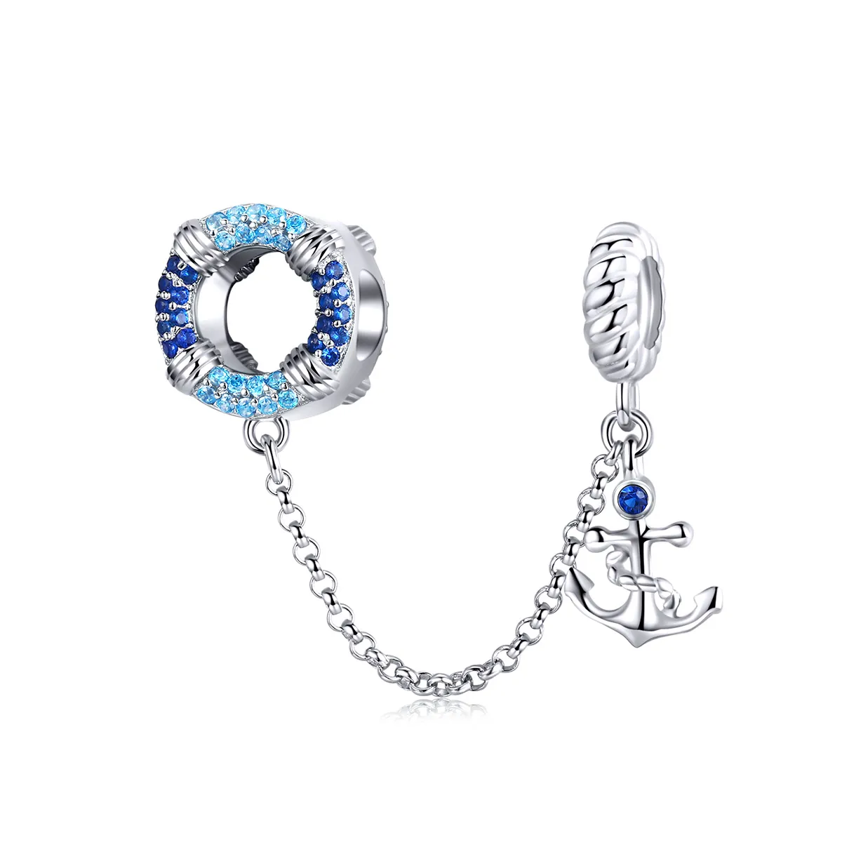 Pandora Style Silver Nautical Era Safety Chain - SCC1149