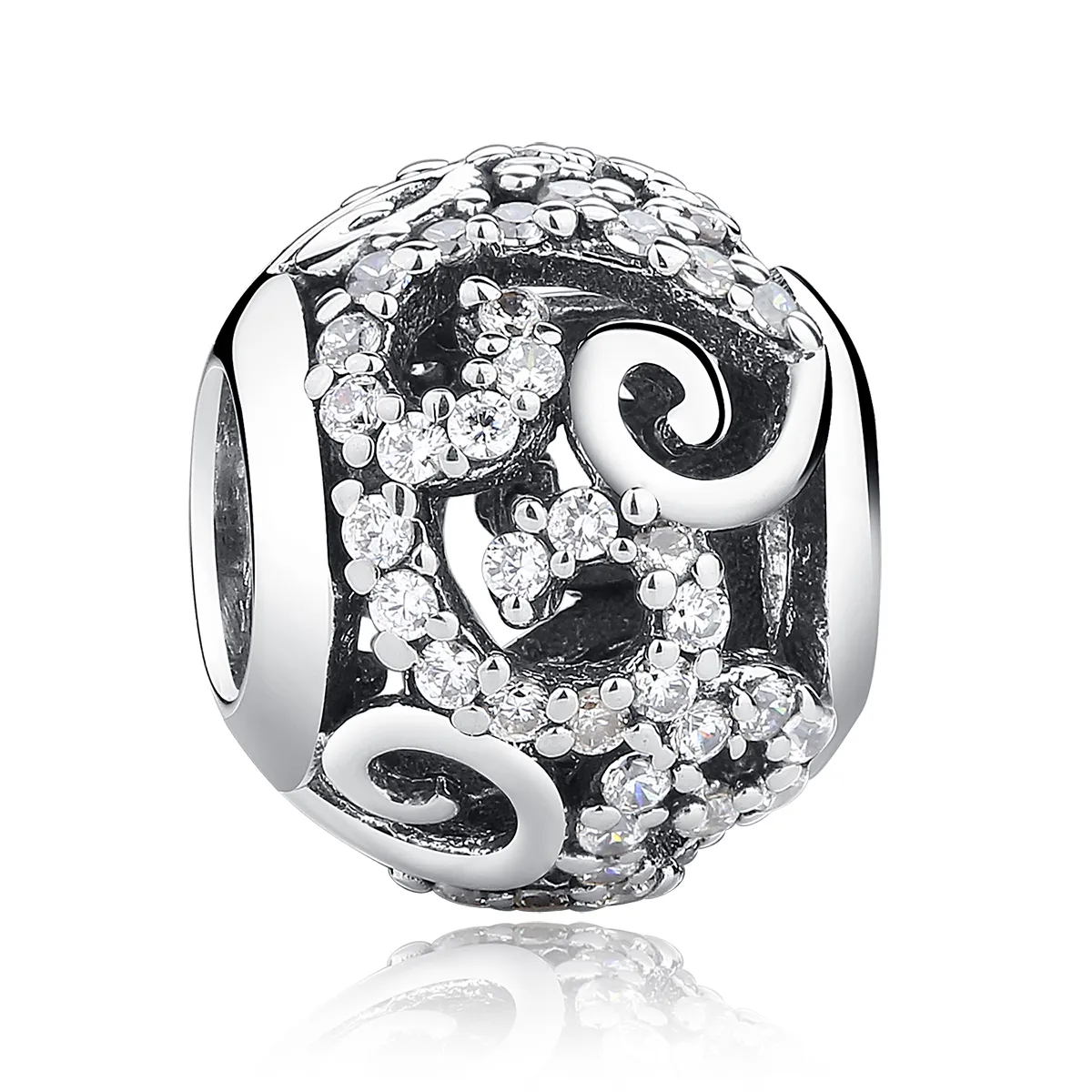 Pandora Style Silver Pavé Charm - SCC021