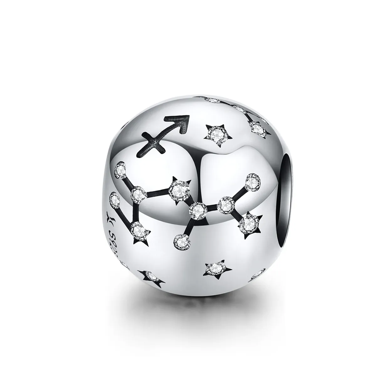 pandora style silver sagittarius charm scc12189