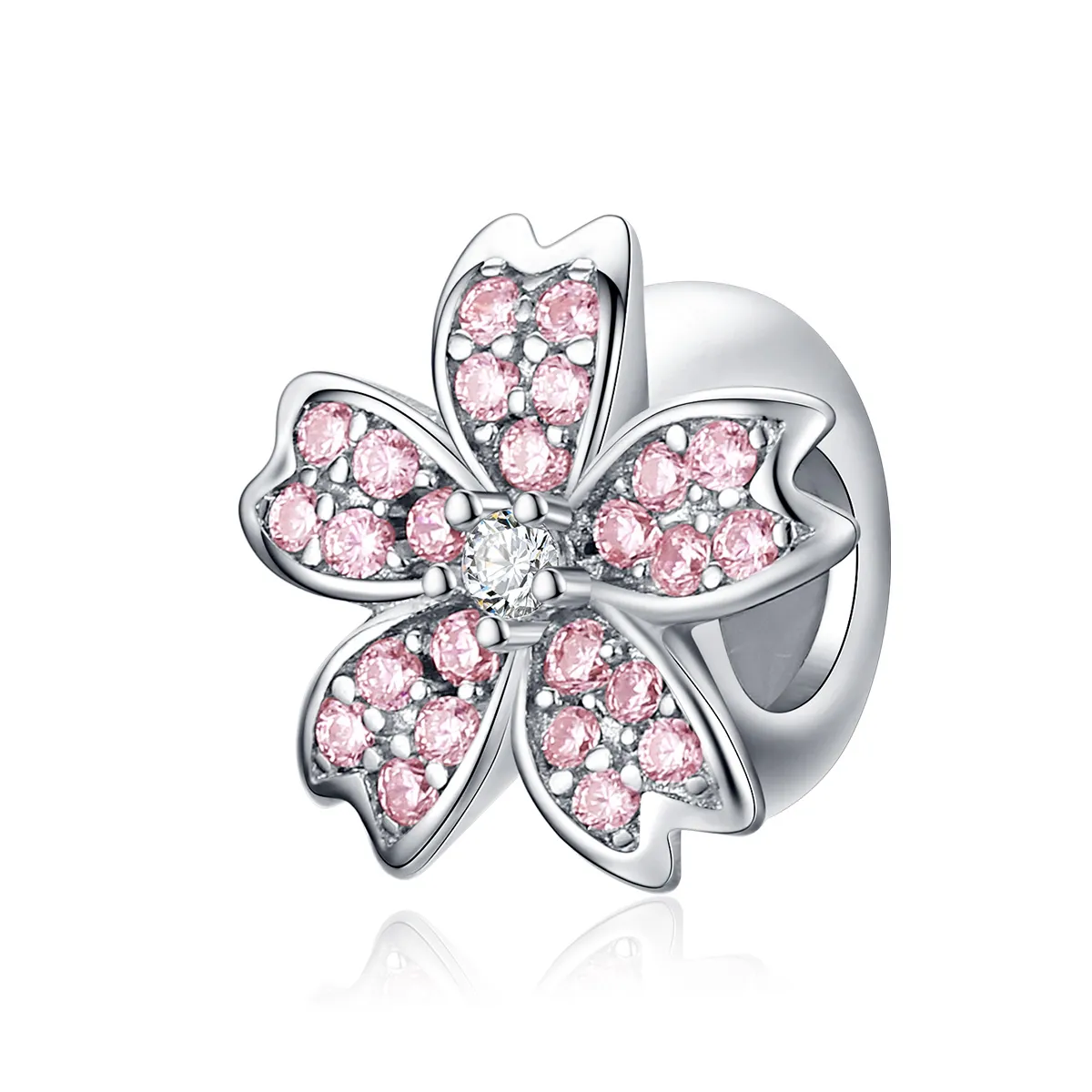 pandora style silver sakura charm scc1291