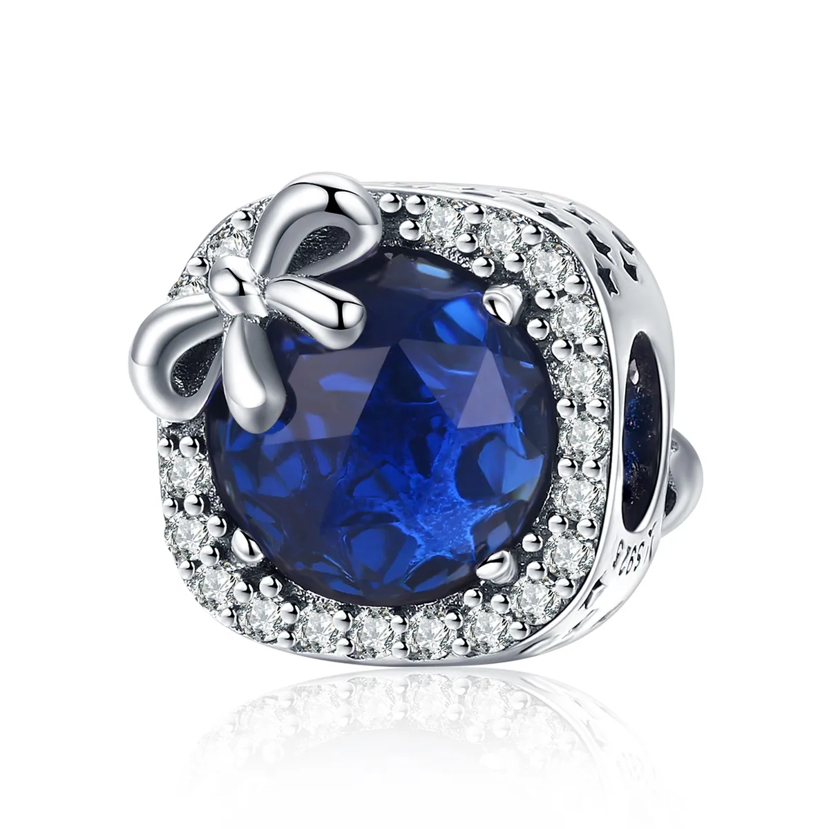 Pandora Style Silver Sapphire Charm - SCC1058