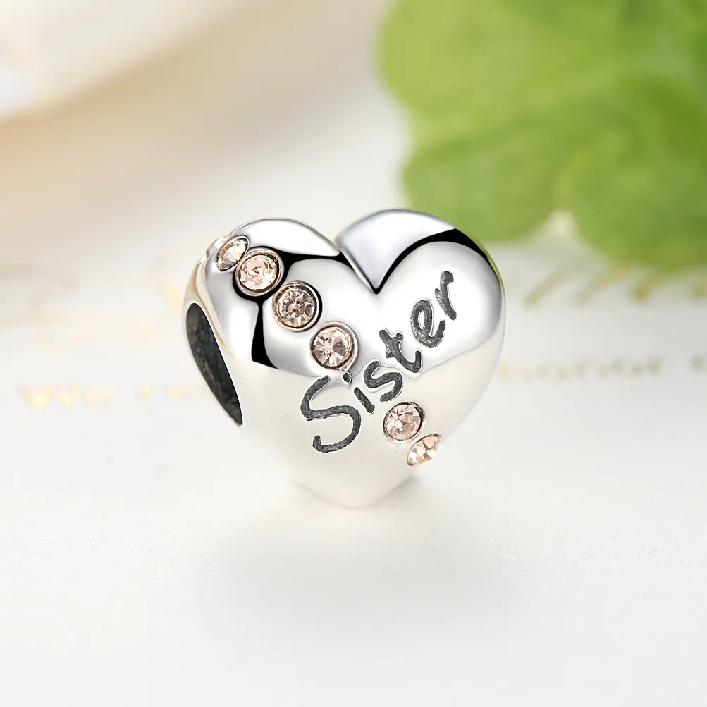 Pandora Style Silver Sister Charm - SCC008