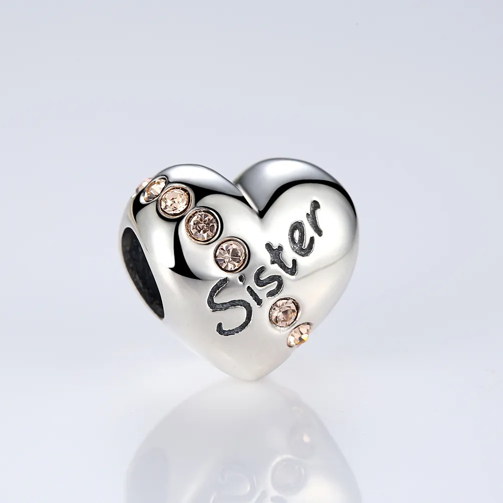 Pandora Style Silver Sister Charm - SCC008