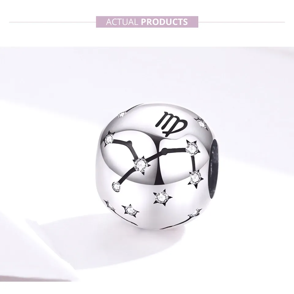 Pandora Style Silver Virgo Charm - SCC1218-6