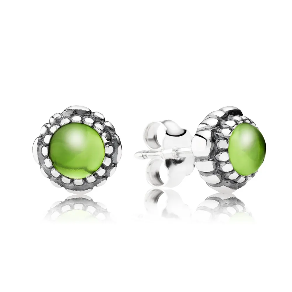 pandora august birthstone stud earrings 290543pe